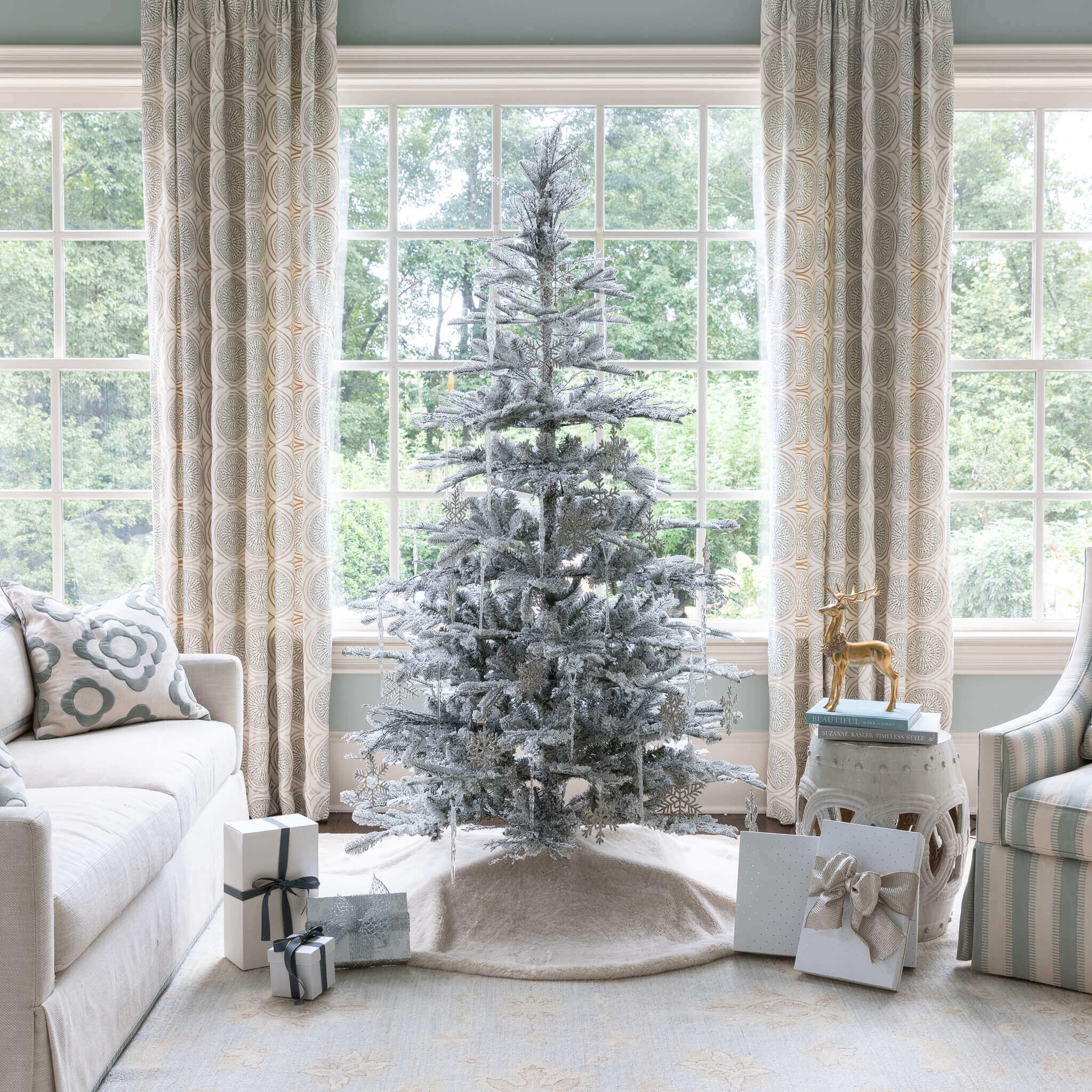 Kit 12 Enfeites De Gelo De Vidro