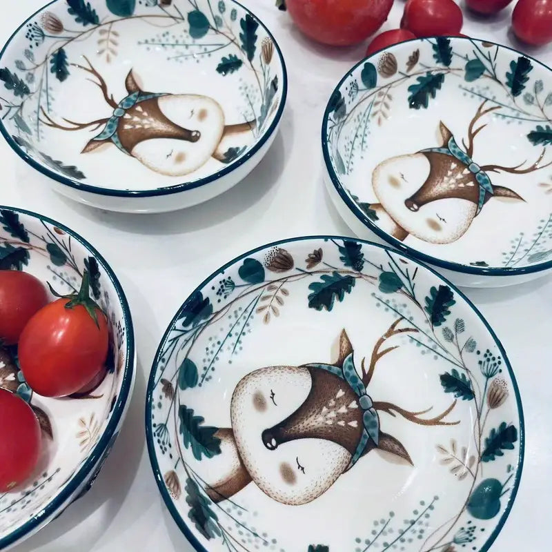 Kit Peças 4 Peças Pratos Natalino