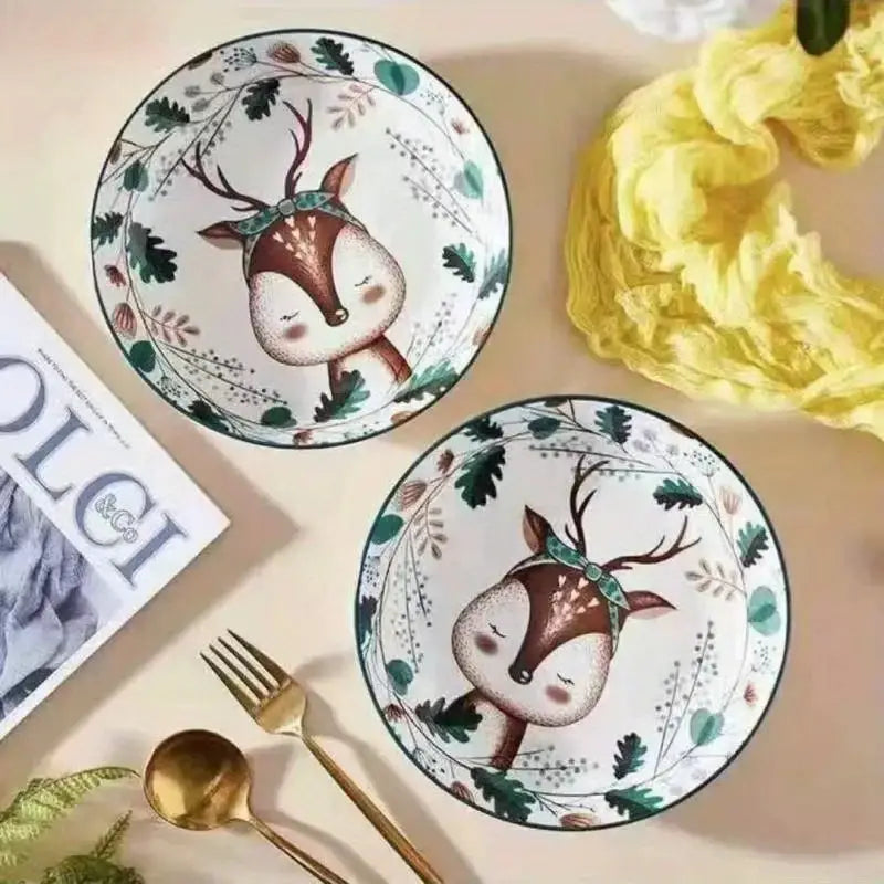 Kit Peças 4 Peças Pratos Natalino