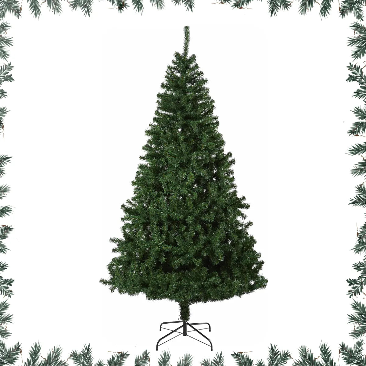 Árvore De Natal 2,1m 1500 Galhos Luxo Pinheiro Verde Cheia Verde