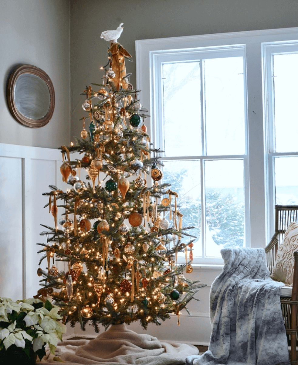 Conjunto De Enfeites De Vidro Natural De 30 Peças