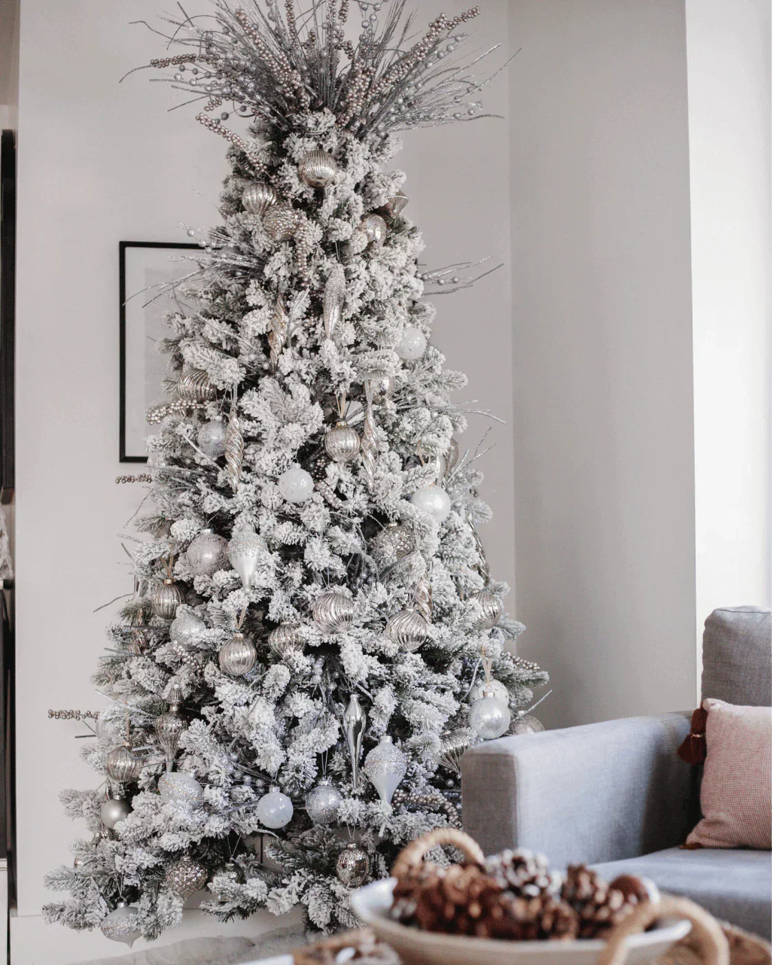 Kit 15 Enfeites De Luxo Winter Frost