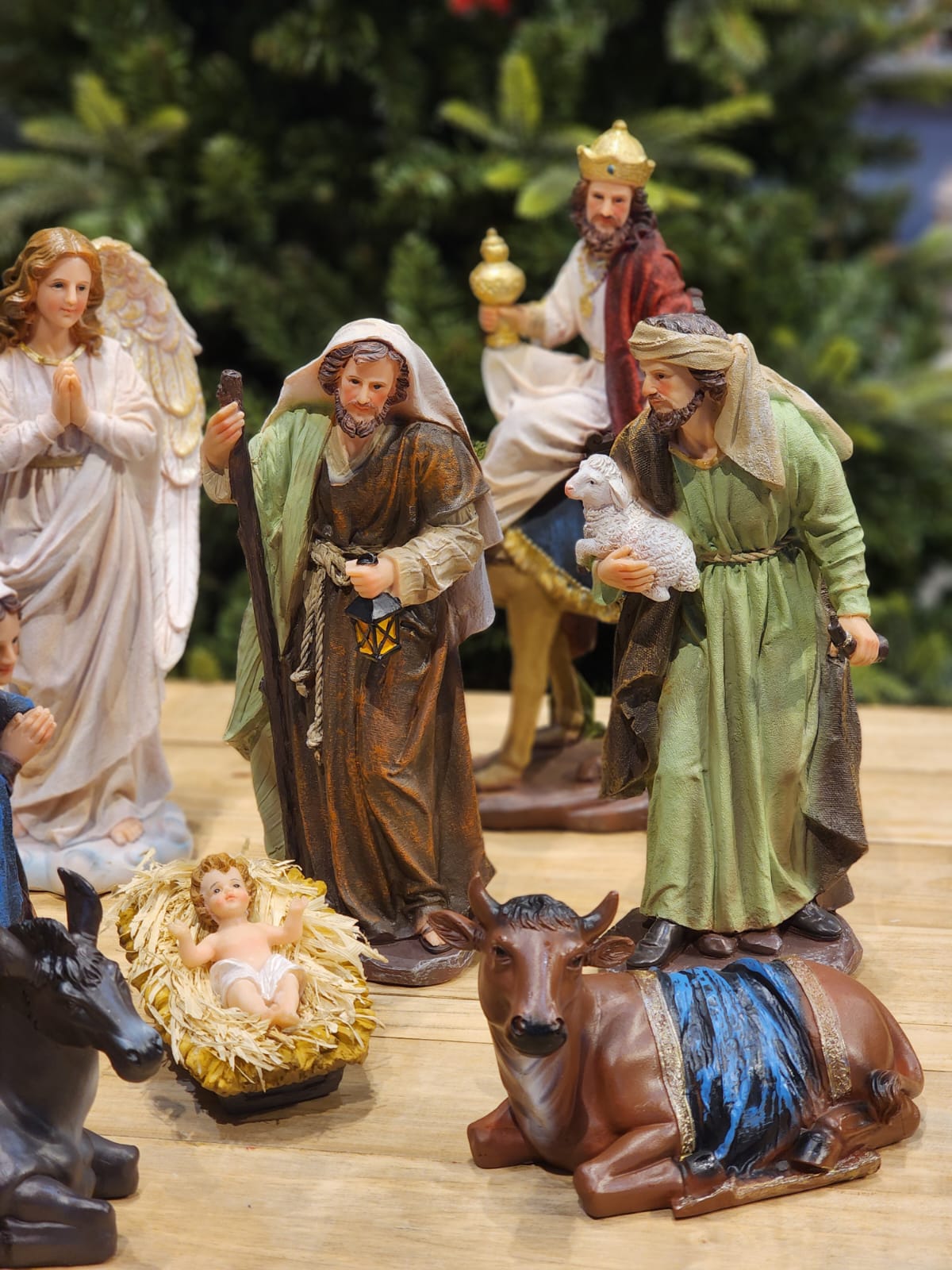 PRESÉPIO EM RESINA 11 PÇS LUXO