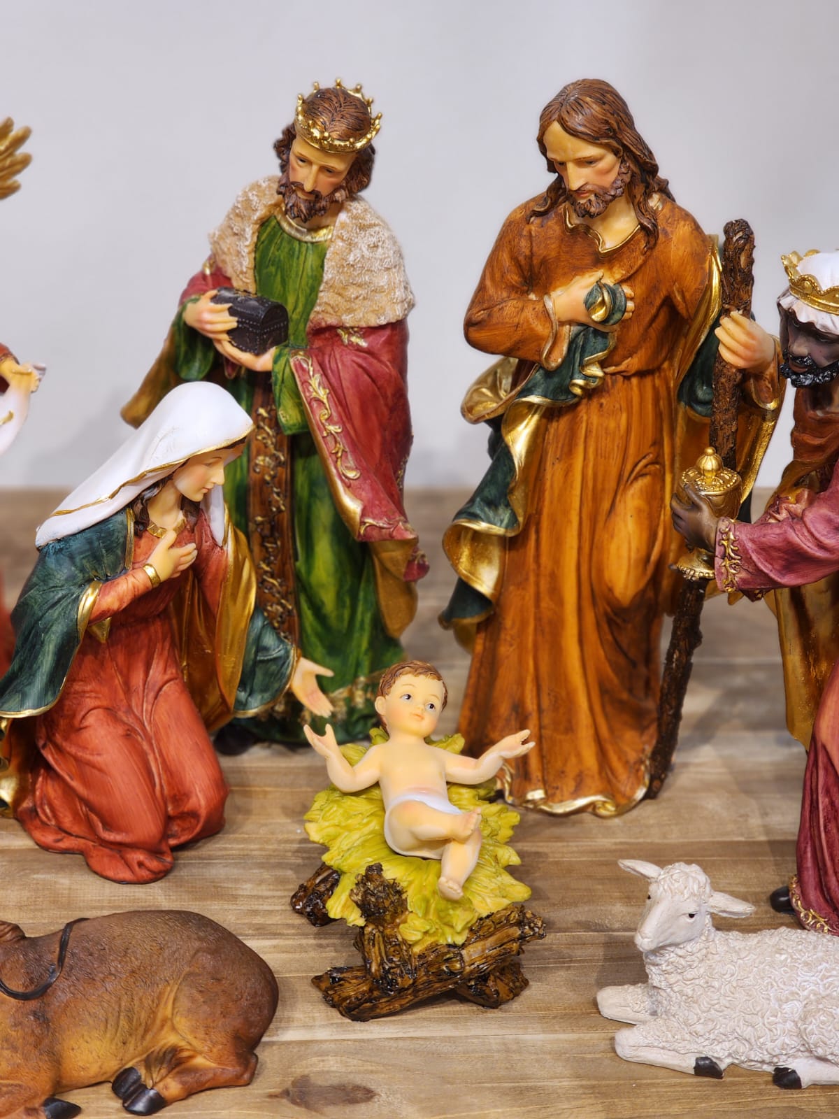 PRESÉPIO DE RESINA DE LUXO 9 PÇS Luxo