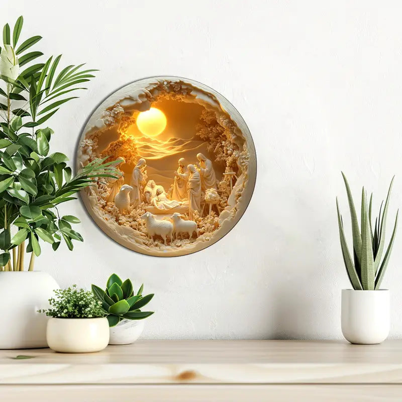 Presépio de Resina Cena Clássica de Natal