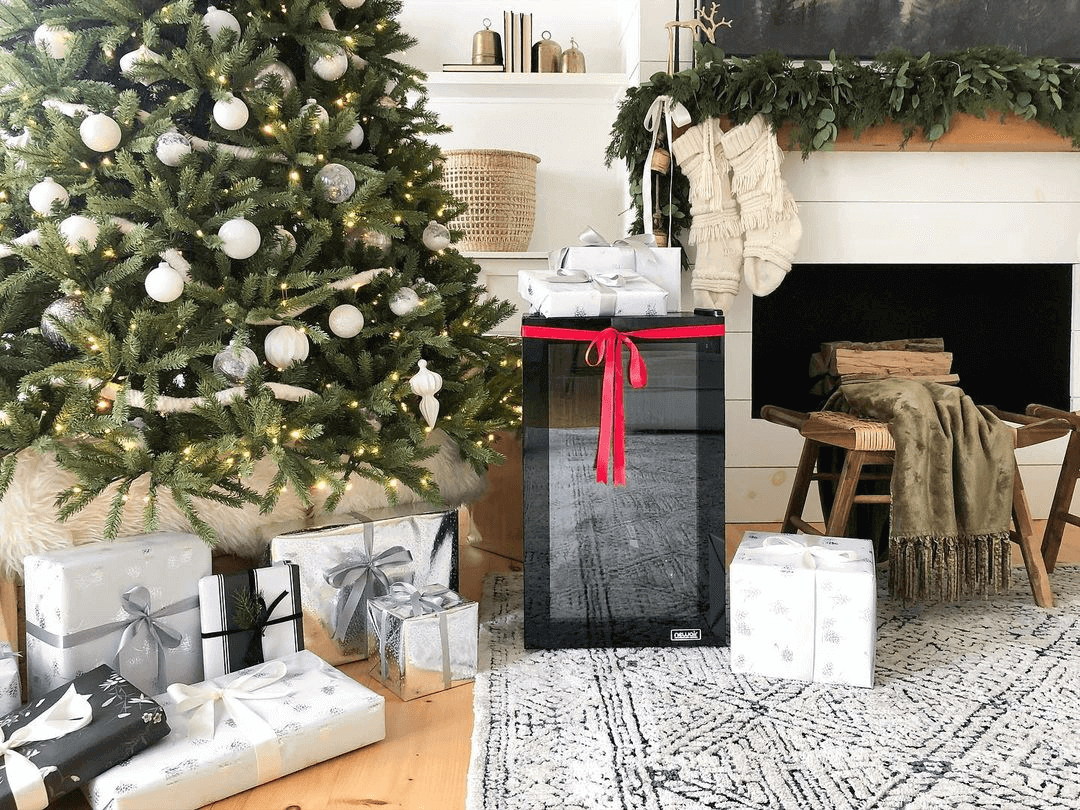 Árvore de Natal Artificial King Fraser Fir com 750 Luzes LED Branco Quente