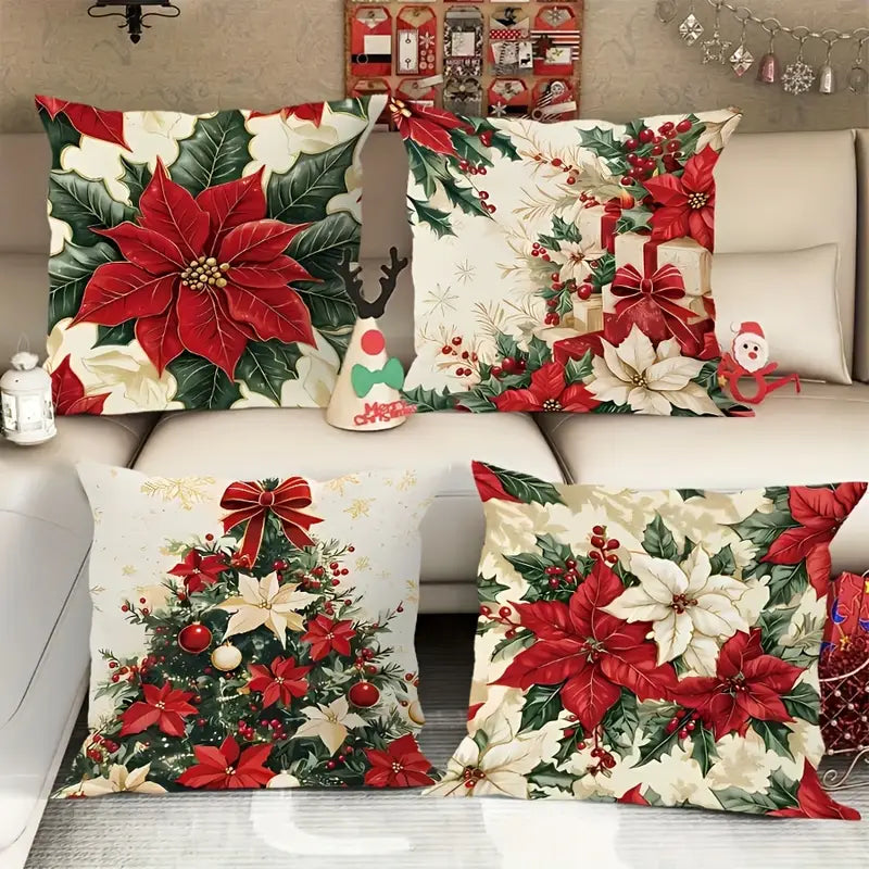Kit Capas de Almofadas de Natal Sofisticada