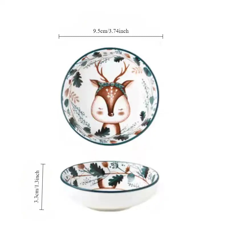 Kit Peças 4 Peças Pratos Natalino