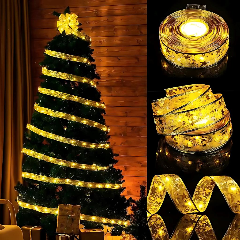 Fita LED Decorativa Para Árvore De Natal Lar Refinado