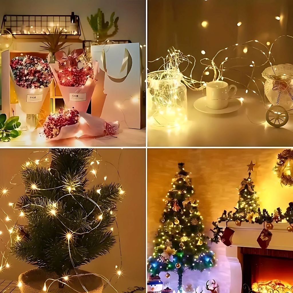 Pisca Pisca LED De Natal Lar Refinado