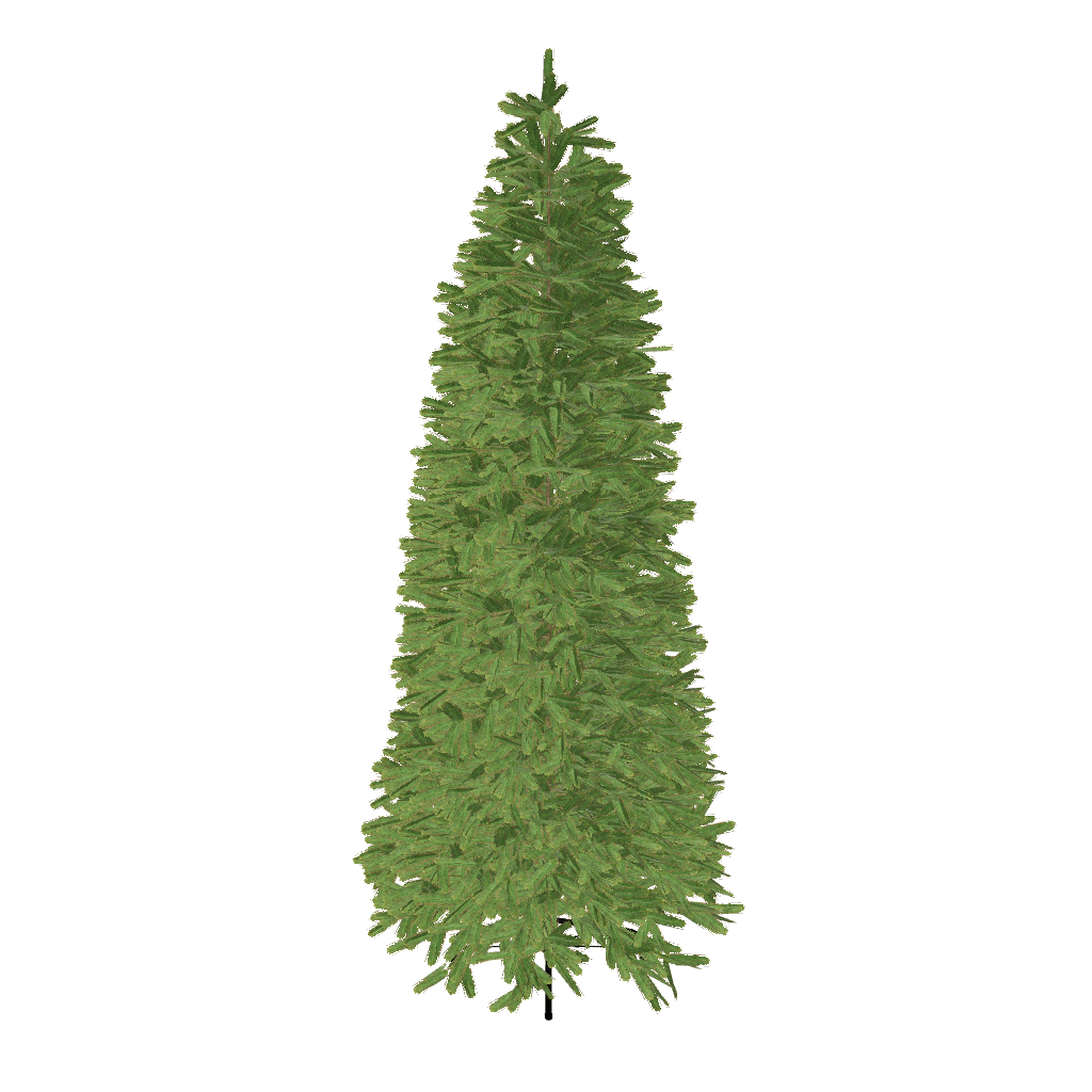 Árvore de Natal Artificial King Fraser Fir Slim com 750 Luzes LED Dual Color (Branco Quente & Multicoloridas)