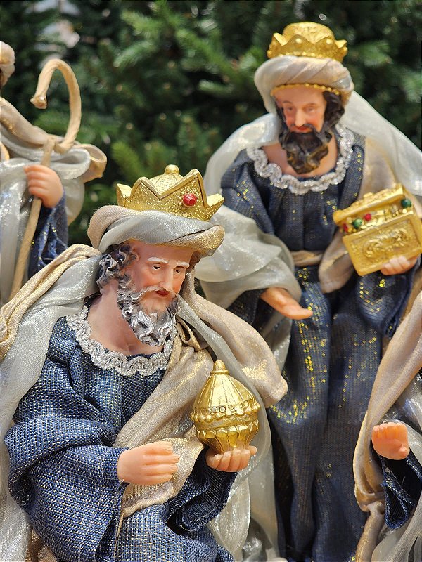 PRESÉPIO DE RESINA LUXO 11 PÇS